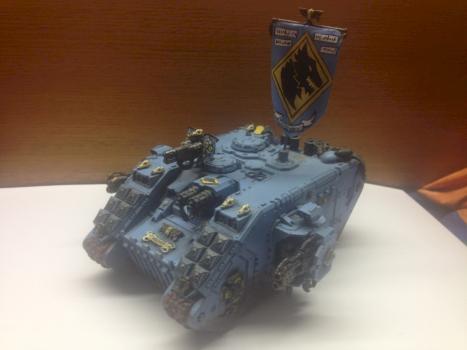 Space Wolf Land Raider Redeemer by Havokas