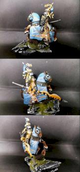Warhammer Bretonnian Champion Knight of Sun Dragon by tinman755