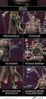 Sherlock Holmes investigation setup (detail) - Infamy Miniatures by Infamy Miniatures