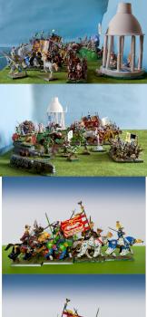Bretonnian armie and Graal Chevalry by David Kolacinski