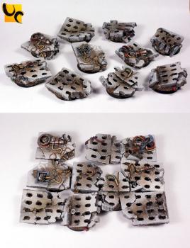 Concrete Slabs Bases Round 25mm (set1 and set2) by UnlimitedColours