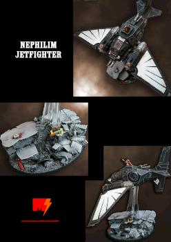 Dark Angels Ravenwing Nephilim Jetfighter by Pomba