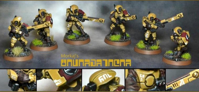 Tau Firewarrior / Feuerkrieger Team by Morkaj