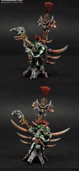 Savage Orc Warboss Carnosaur Rider by BloodyBeast.com