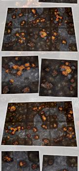 MODULAR 72x48 CITYLAVA GAMEBOARD w40k, scenery terrain by studiolevel