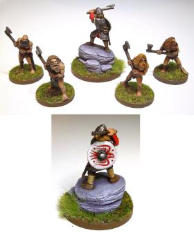 Foundry Berserkers and Gripping Beast Warlord for SAGA by Noggin