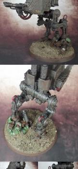 Death Korps Of Krieg Sentinel with Lascannon... and Orc by Herr Oberst