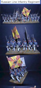 28mm HAND PAINTED - Perry Napoleonic Russian Line Infantry by dygp2010