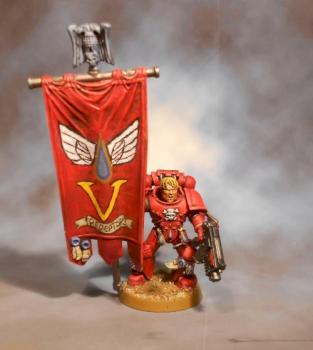 Blood Angels Standard Bearer by dhminiatures