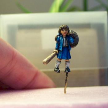 Ridiculously Small Katie the Zombie Killer--Alternate Shot by battlescenerylady