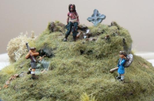 Zombie Killer Children Diorama by battlescenerylady