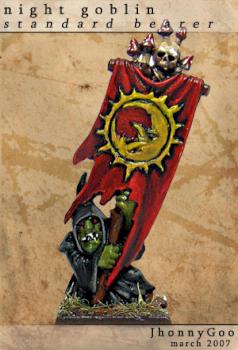 Night Goblin Standard Bearer by JhonnyGoo