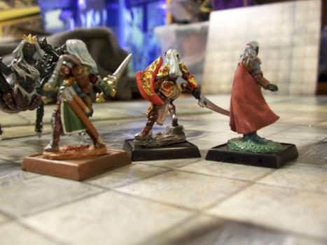 Drow, fighter, cleric, and archer. by superbox007