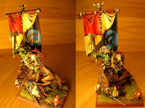 Goblin Warboss on Wolf by DaKlumpn