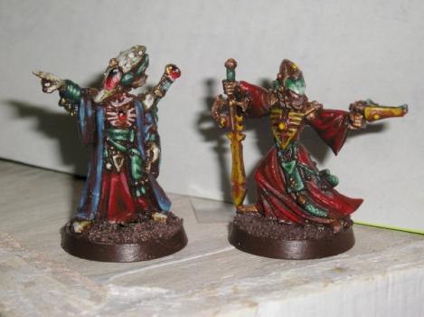 farseer and warlock by redhatman