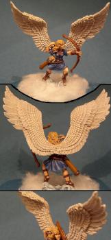 Thigra, Female Angel Archer by DasQuarkbrot