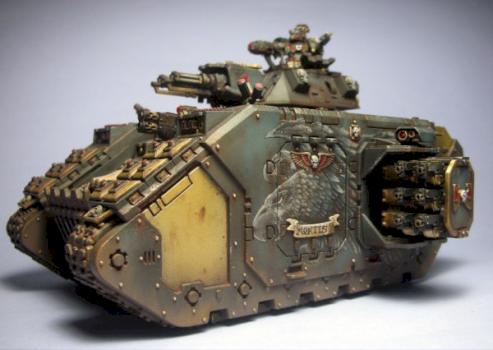 Landraider Crusader (ala Yellow One): Front Views by jinn