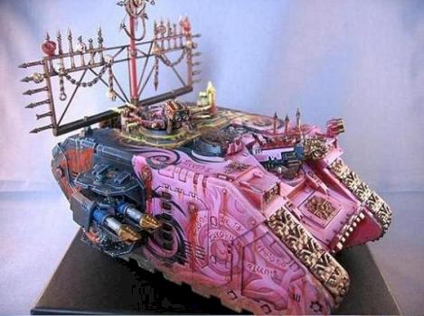 Slaanneshi Land Raider ''Foul Mouth'' by Papoulakos