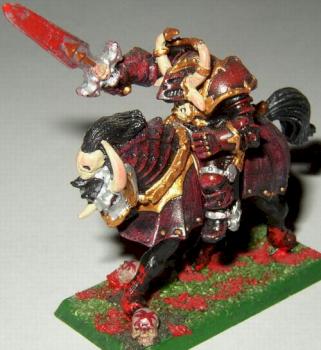 khorne champion on horse by poncho