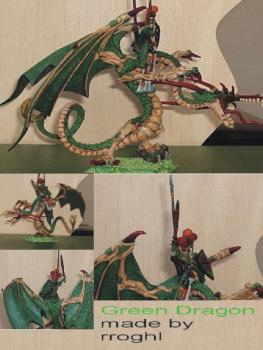 Forest Dragon with Lord - conversion by rroghl