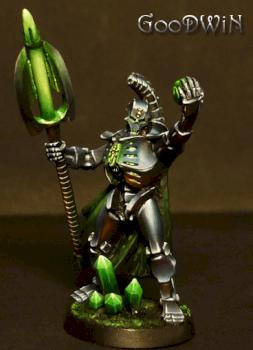 Necron Lord and Resurrection Orb by lordNicon