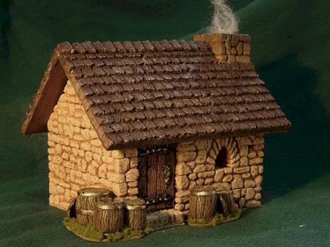 Cottage with Barrels by Merkin