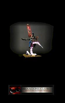 Warhammer Chaos Lord of Slaanesh on Daemonic Mount . by Hexagone Club