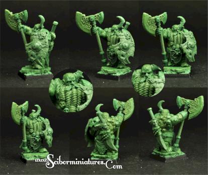 Evil Dwarf greenstuff oryginal sculpture 28mm by Scibor