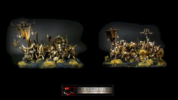 Warhammer Vampire Counts Skeleton Warriors . by Hexagone Club