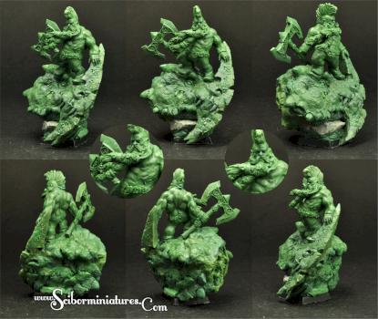 Dwarf greenstuff oryginal sculpture 28mm by Scibor