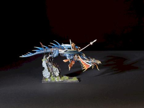 High elf Lord on dragon/Dragonlord by nastin