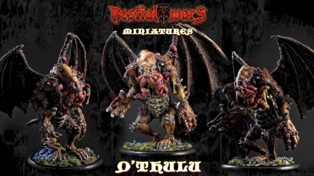 Lovecraft, Cthulhu, Q'thulu, Ktulu, Cathulu... Miniature 130mm Painted by bestialwars