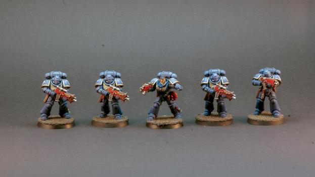 Ultramarines Intercessor Squad #2 by RougePaitingStudio