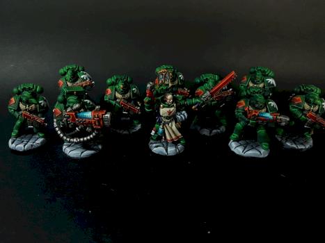 WARHAMMER 40K - DARK ANGELS SQUAD by pablito.arte