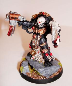 Black Templars Terminator Chaplain by ivincatania