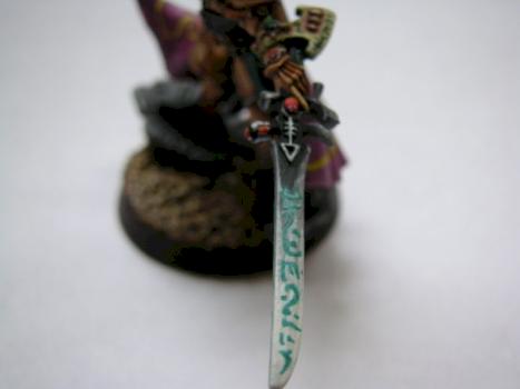 Eldar Autarch, sword detail by ZenKitty13