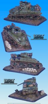 Flames of War: Destroyed M4A1 Sherman by Vulture