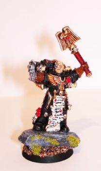Black Templars Chaplain by ivincatania