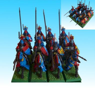 Chevaliers Bretonniens (anciens modèles) by silverpaint68
