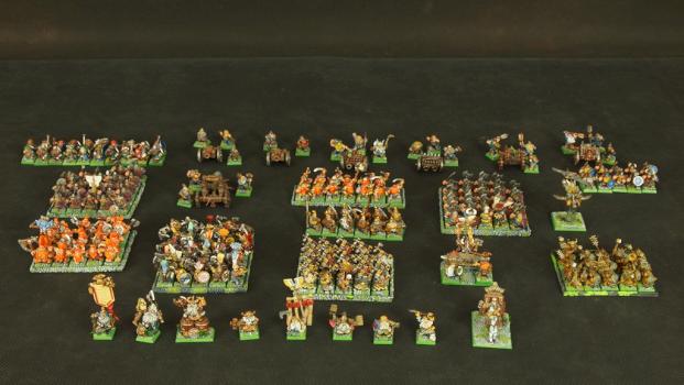 Pro Painted Classic Dwarfs Army by dave663