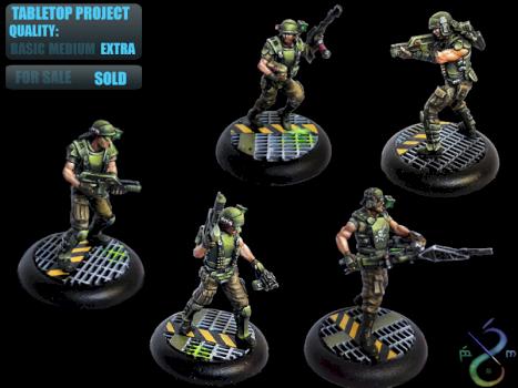 Tabletop Commission Colonial Marines Alien Vs Predatos AVP by BerenMiniaturasStudio