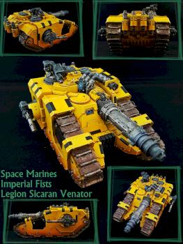 Space Marines - Sicaran Venator by Crissis