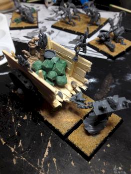 Skaven Slave unit filler Warpstone Bomb cart by LordKrud