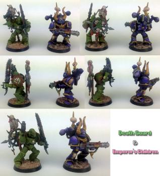 My first 2 Chaos Space Marines by Heretic Tom