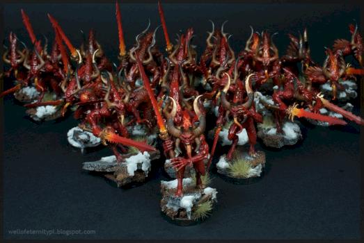 Khorne Bloodletters by WellofEternity
