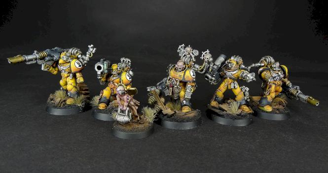 imperial fists dev squad by Dave paints