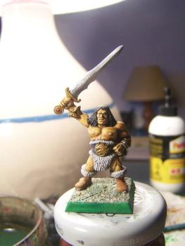 Barbarian with sword by morenosun