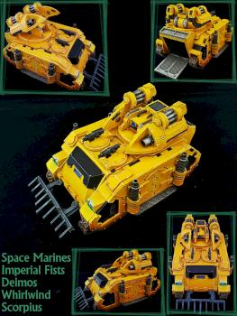 Space Marines - Deimos Whirlwind Scorpius by Crissis