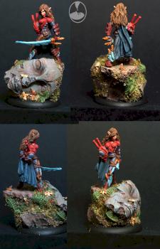 Chivane, Red Mantis Assassin by belminiart