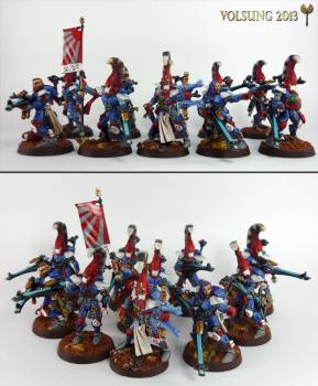 Eldar Dire Avenger Squad by -Volsung-